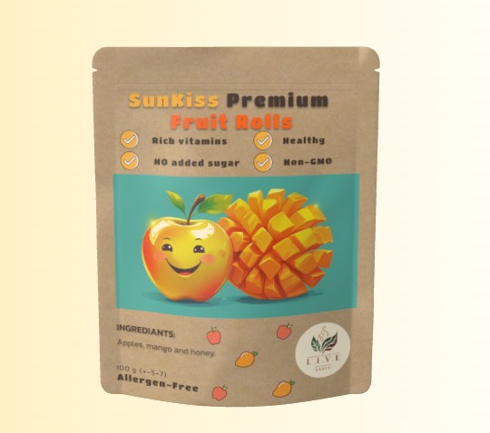 SunKiss Premium Fruit Rolls Apple and Mango