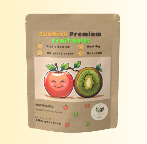 SunKiss Premium Fruit Rolls Apple and Kiwi