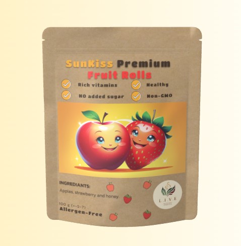 SunKiss Premium Fruit Rolls Apple and Strawberry