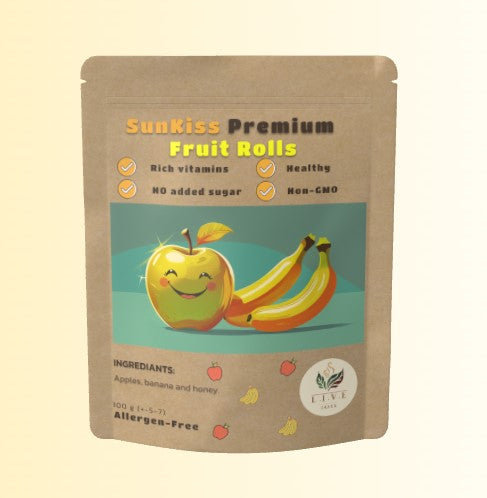 SunKiss Premium Fruit Rolls Apple and Banana