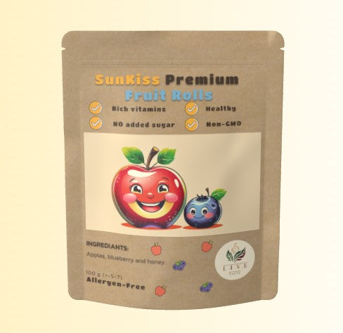 SunKiss Premium Fruit Rolls Apple and Blueberry